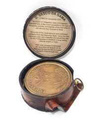 Vasco De Gama Güneş Saatli Pirinç Pusula