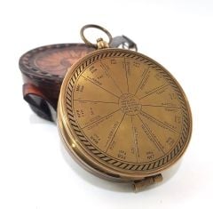 Vasco De Gama Güneş Saatli Pirinç Pusula