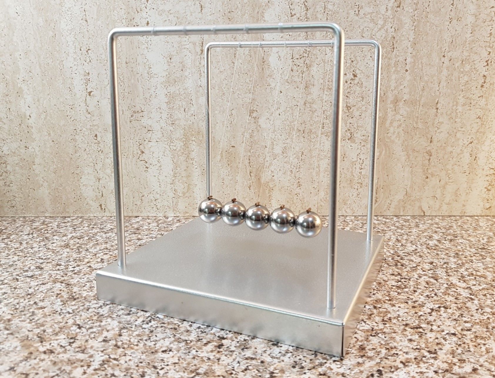 Newton Beşiği Denge Topları ( Metal Gümüş )