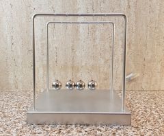 Newton Beşiği Denge Topları ( Metal Gümüş )