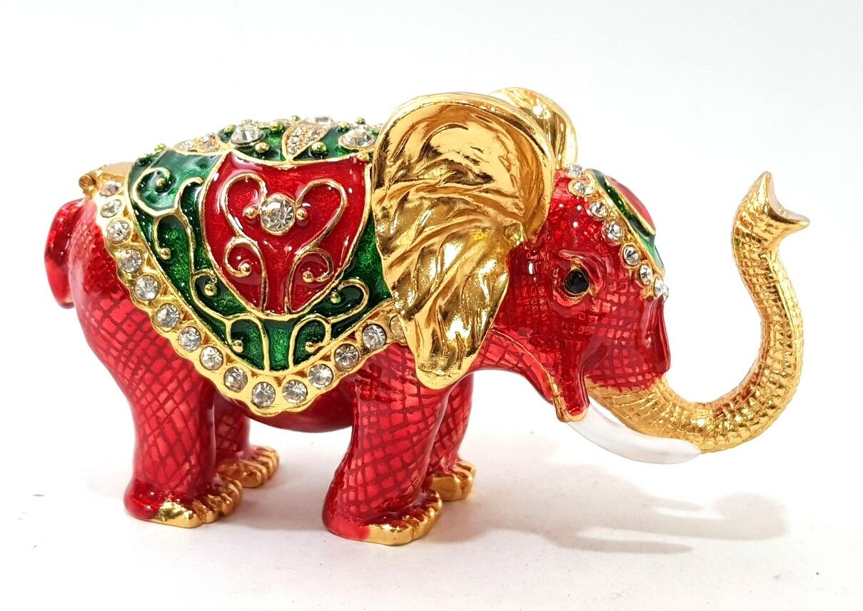 Swarovski Taşlı Fil Biblo Kutu