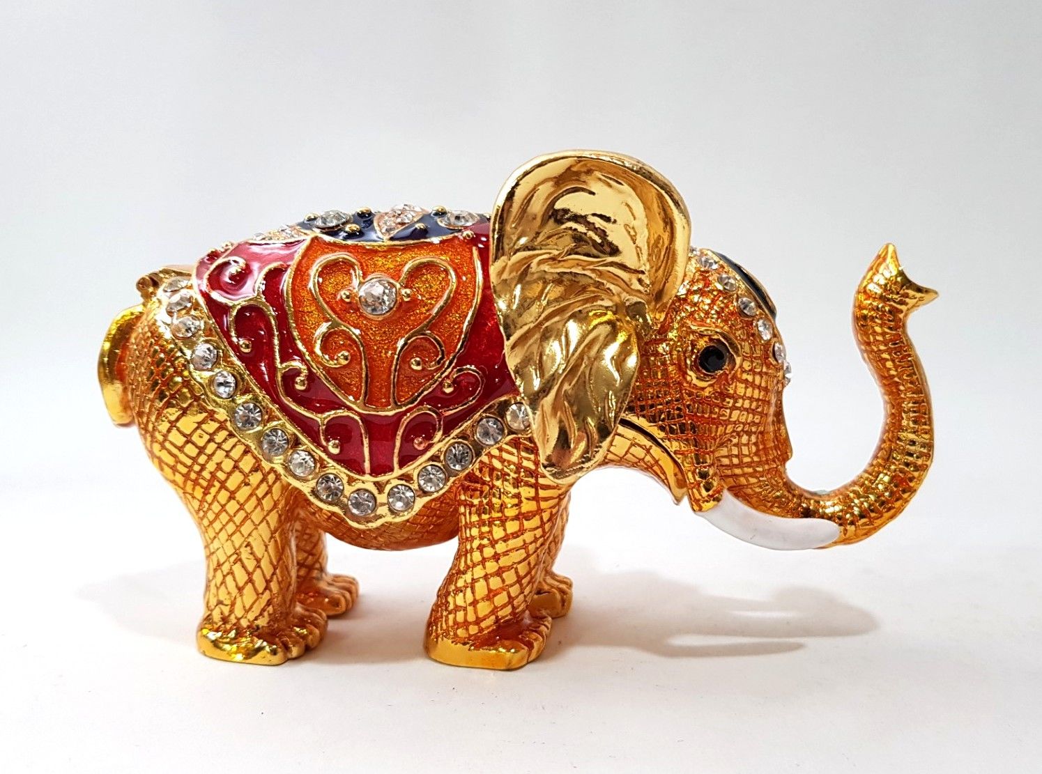 Swarovski Taşlı Fil Biblo Kutu