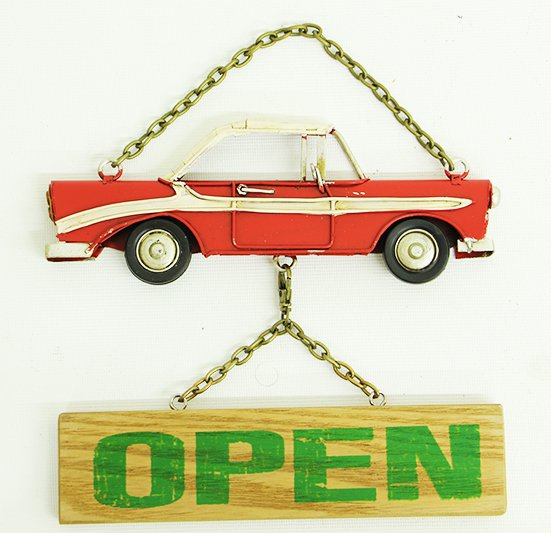 Chevrolet Maketli ''Open-Closed'' Kapı Askısı