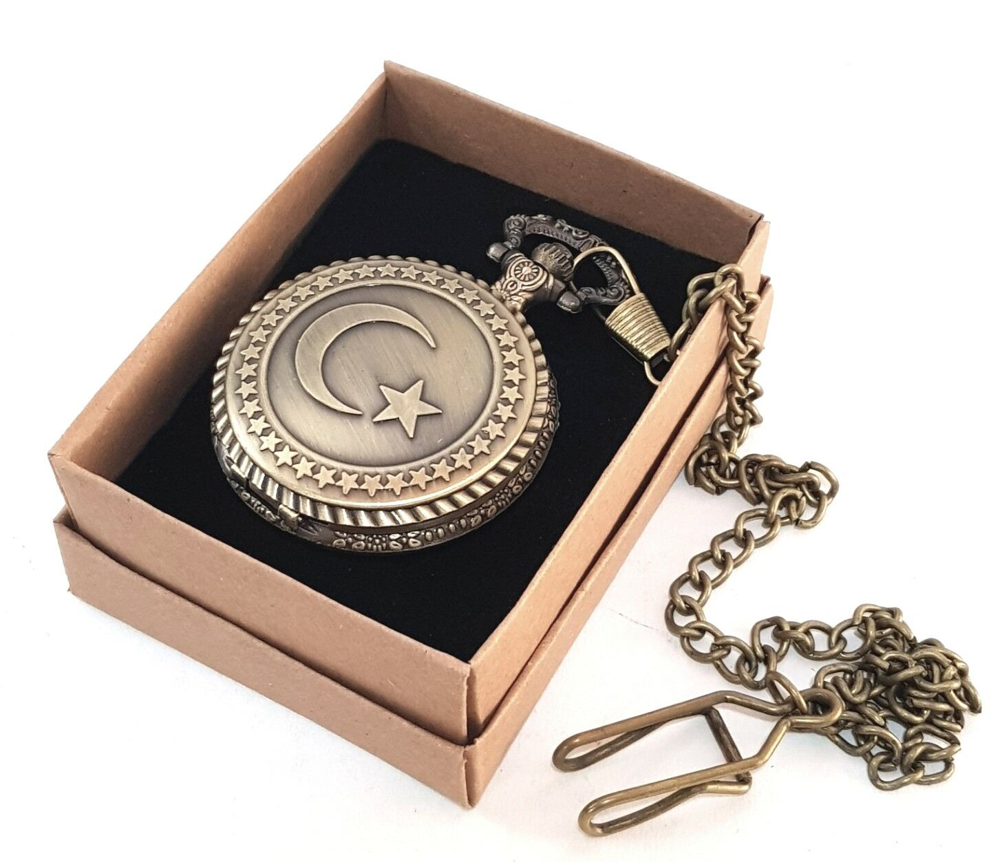 Ay Yıldız Armalı Köstekli Cep Saati