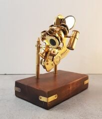 Ahşap Kaideli Pirinç Sekstant