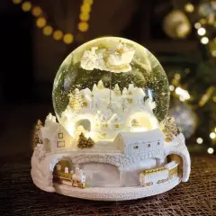 Beyaz Masal Işıklı Müzikli Kar Küresi