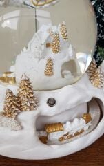 Beyaz Masal Işıklı Müzikli Kar Küresi