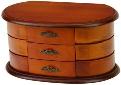 Balerinli Ahşap Mücevher ve Müzik Kutusu