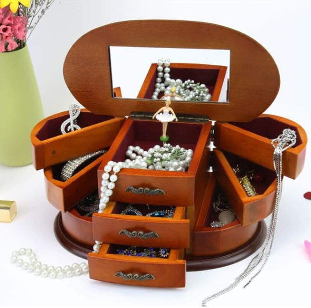 Balerinli Ahşap Mücevher ve Müzik Kutusu