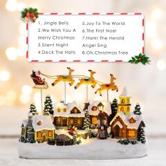 Noel Baba ve Geyikli Kızak Arabası Müzik Kutusu