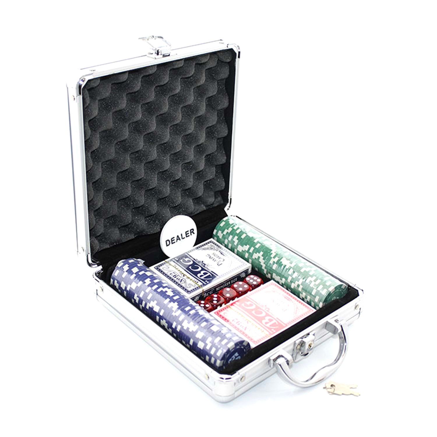 Metal Çantalı Poker Seti (Rakamlı 100 çipli set)