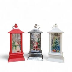 3'lü Fener Şeklinde Pilli Mum Seti