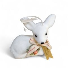 Askılı Beyaz Yavru Geyik Biblo