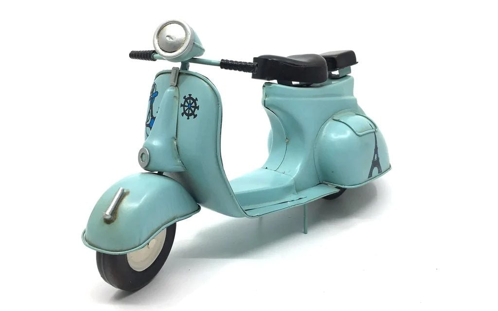 Metal Model Vespa Motosiklet