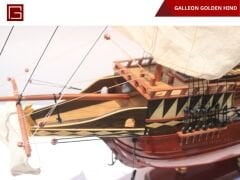 El Yapımı Dekoratif Kalyon Golden Hind