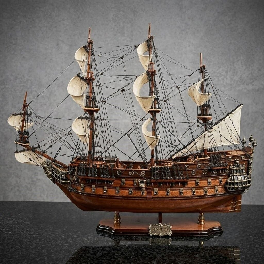 El Yapımı Dekoratif Savaş Gemisi HMS Prince