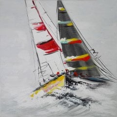 Yelkenli 3D Tablo (40 x 40 cm)