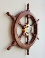 Ahşap Dümen Duvar Saati