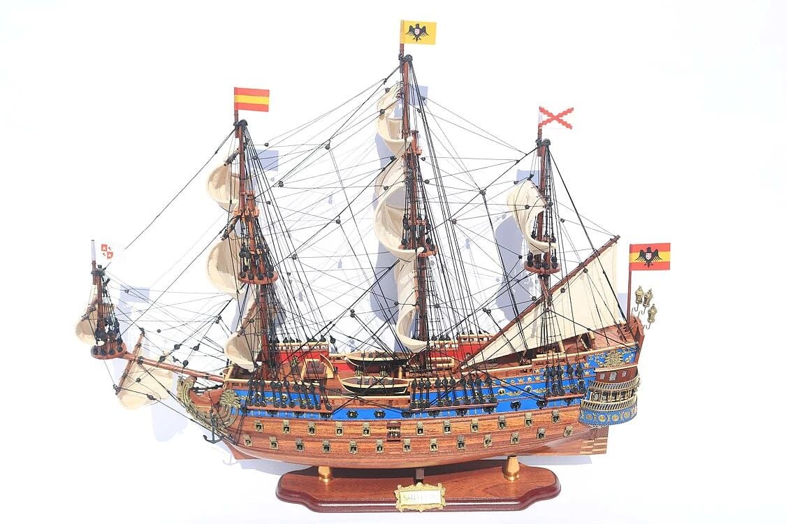 El Yapımı Dekoratif İspanyol Gemisi San Felipe