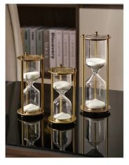 Antik Bronz Kum Saati (15 dakika)