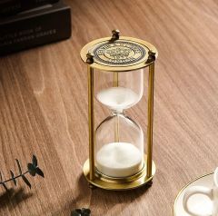 Antik Bronz Kum Saati (15 dakika)