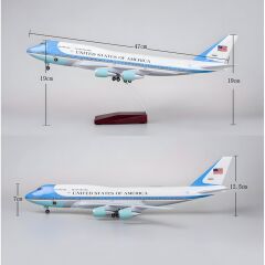 Boeing B747 USA Uçak Maketi