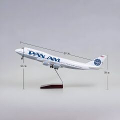 Boeing 747 Pan Am Yolcu Uçağı Maketi