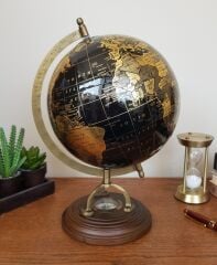 Pusulalı Dekoratif Dünya Küre
