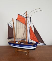 Ahşap El Yapımı Yelkenli Gemi Maketi