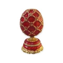 Çiçekli Faberge Yumurtası Mücevher Kutusu