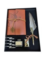 Defterli Tüylü Kalem Divit Seti