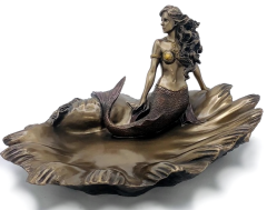 Bronz Deniz Kızı Tabak