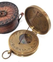 Vasco De Gama Güneş Saatli Pirinç Pusula