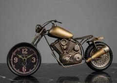 Metal Motosiklet Masa Saati