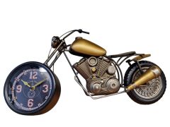 Metal Motosiklet Masa Saati