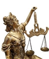 Dünya Üstünde Adalet Heykeli (Themis) (27 cm)