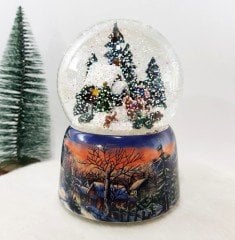 At Arabası Kar Küresi (Dağ Evi)