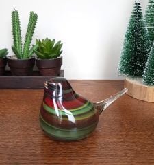 Murano Üfleme Cam Kuş Biblo