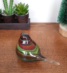 Murano Üfleme Cam Kuş Biblo