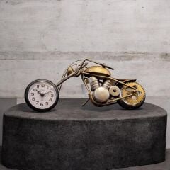 Metal Motosiklet Masa Saati