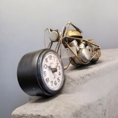 Metal Motosiklet Masa Saati