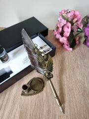 Gri Tüylü Kalem Divit Seti