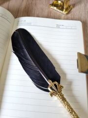 Şifreli Defterli Tüylü Kalem Divit Seti