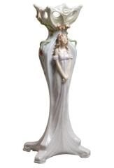 Unicorn Studio Porselen Çiçekli Kadınlı Vazo