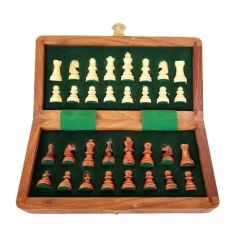 MIKNATISLI ORTA BOY AHŞAP SATRANÇ TAKIMI