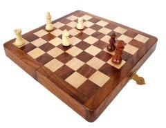 MIKNATISLI ORTA BOY AHŞAP SATRANÇ TAKIMI