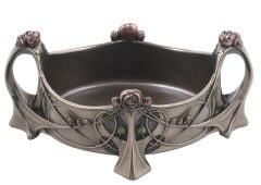 Bronz Çiçekli Kase