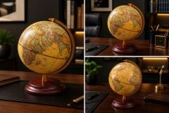 Işıklı Dekoratif Dünya Küre