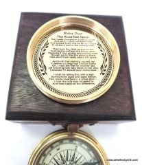 Ahşap Kutulu Pirinç Pusula (The Road Not Taken)