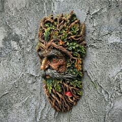 Yeşil Adam Duvar Maskı Saksı
